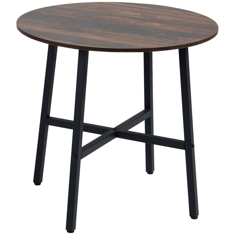 Ajani Round Metal Base Dining Table