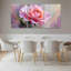 Ensemble de 3 tableaux sur toile de roses roses pour la décoration du salon et de la chambre-1551909351
