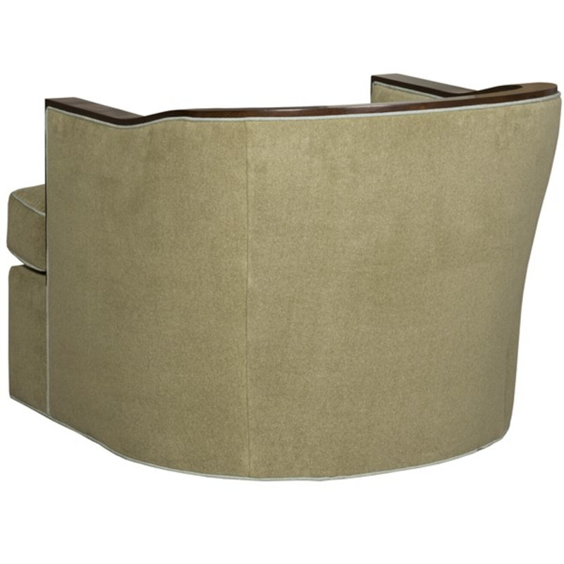 Burlingame Swivel Barrel Chair, Havana, Impala Storm