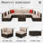 Arleht 7-Piece Wicker / Rattan Outdoor Sectional Seating Group with Cushions-351569844