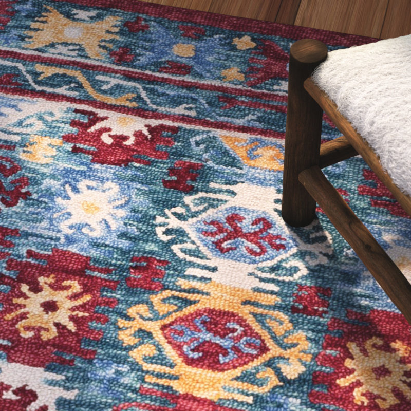 Tapis en laine touffeté à la main Vahakn, Tapis de couloir 2 pi 3 po x 7 pi