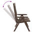 Bercut Foldable Outdoor Patio Dining Armchair-1538314006