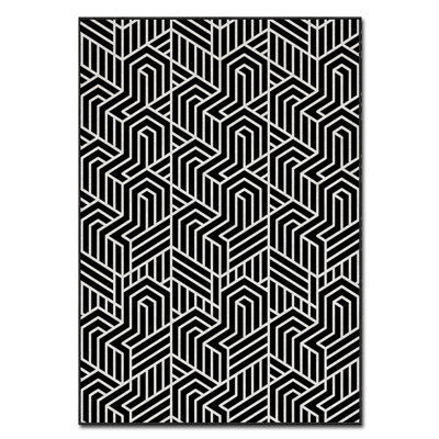 Luxurious Velvet Area Rug, 2.6 x 4.6 Feet, 100% Polyester, 740 g/m² | Non-Slip Felt Dot Underside, Laminated Sponge for Comfort | Easy Machine Washable | Modern Digital Print Design, Perfect for Any Room