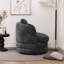 Fauteuil demi-tonneau pivotant en chenille Modern-481052767