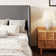 Bowdoin Modern Linen Upholstered Wingback Platform Bed with Wooden Slats