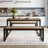 Ezzah Rectangular Dining Set with Benches-883681614-815841248-815841251