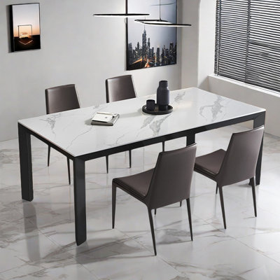 Modern simple home rectangular dining table sets