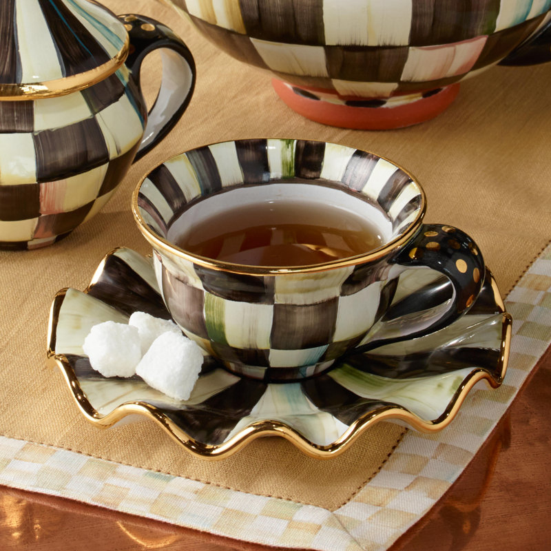Courtly Check® Ceramic Saucer