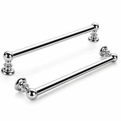 10 Pack 8 inch(203mm) Hole Center Vibrant Polished Nickel Cabinet Pulls