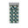 Bleu sarcelle foncé, orange brûlé / floral