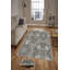Tapis abstrait gris en polyester tissé à plat à la machine Kwinana-1819150672
