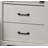 Elara Nightstand 2-Drawer with USB Charging Ports White Engineered Wood 22 Inches-1941750206