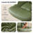 Office Chair, Ergonomic Computer Chair with Flip-up Arms Home Desk Chairs Comfy PU Leather Executive Mid Back Support Adjustable Height Tilt Lock Swivel Rolling Wheels, Green-144955316