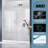 56"-60"W×75"H Sliding Single  Frameless Shower Door with 5/16"Clear Tempered Glass-97926629