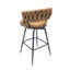 Ensemble de 2 tabourets de bar 28 "en cuir technique