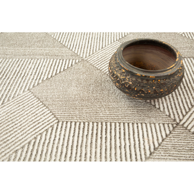 Tanja Collection Modern Geometric Area Rug, Rectangle 5'3" x 7'8"