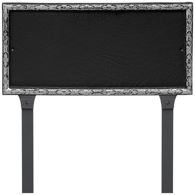 Plaque d'adresse rectangulaire à une ligne avec piquets de pelouse Jefferson