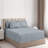 My Home Store Gylfi 300 Thread Count Egyptian-Quality Cotton Percale Fitted Sheet-773707520-773707525