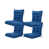 Polyester classique bleu / mélange de polyester sélectionné