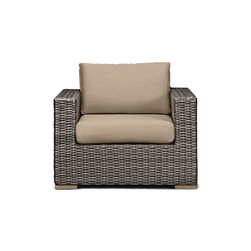 Dune Outdoor Lounge Chair, Canvas Heather Beige Sunbrella® Canvas