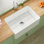 Évier de cuisine à tablier frontal en argile réfractaire 27 po x l 18 po pour cuisine et buanderie avec accessoires