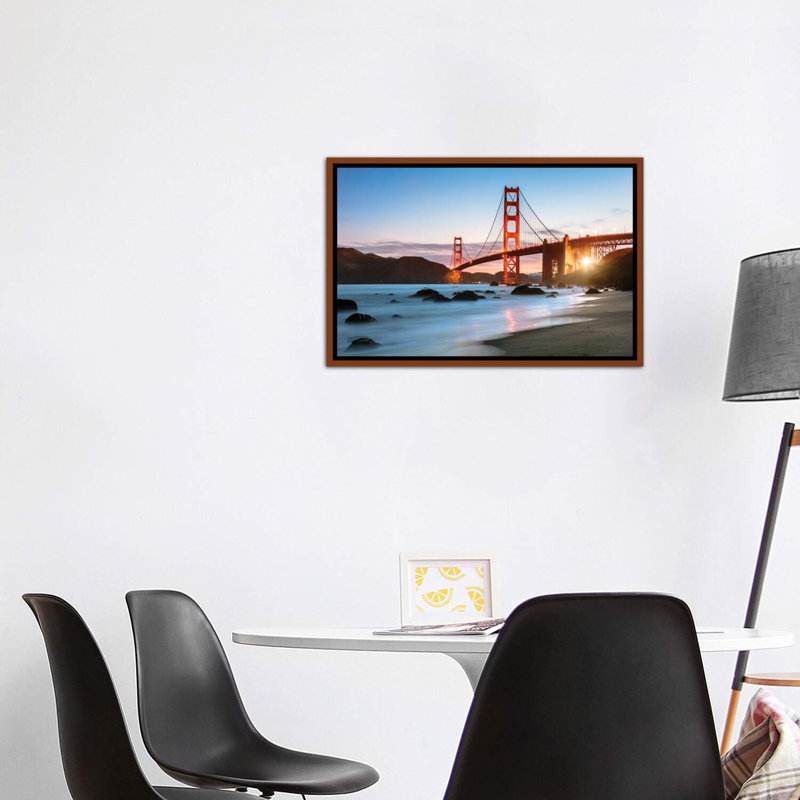 «Dawn at the Golden Gate» par Matteo Colombo - reproduction de photo, H 18 po x l 26 po x P 1,5 po