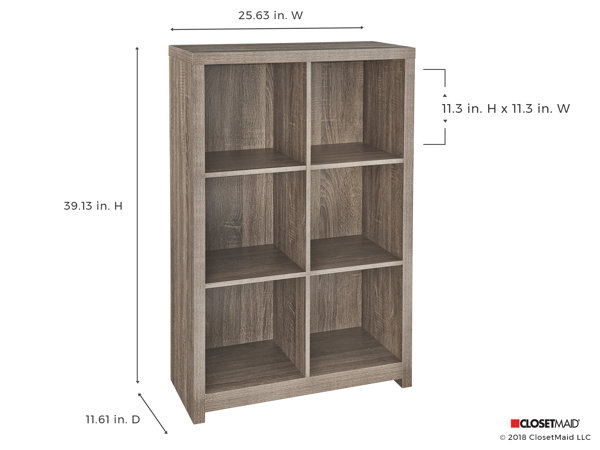 Closetmaid 3 Tier Free Standing Wooden Cubeical Organizer With 6