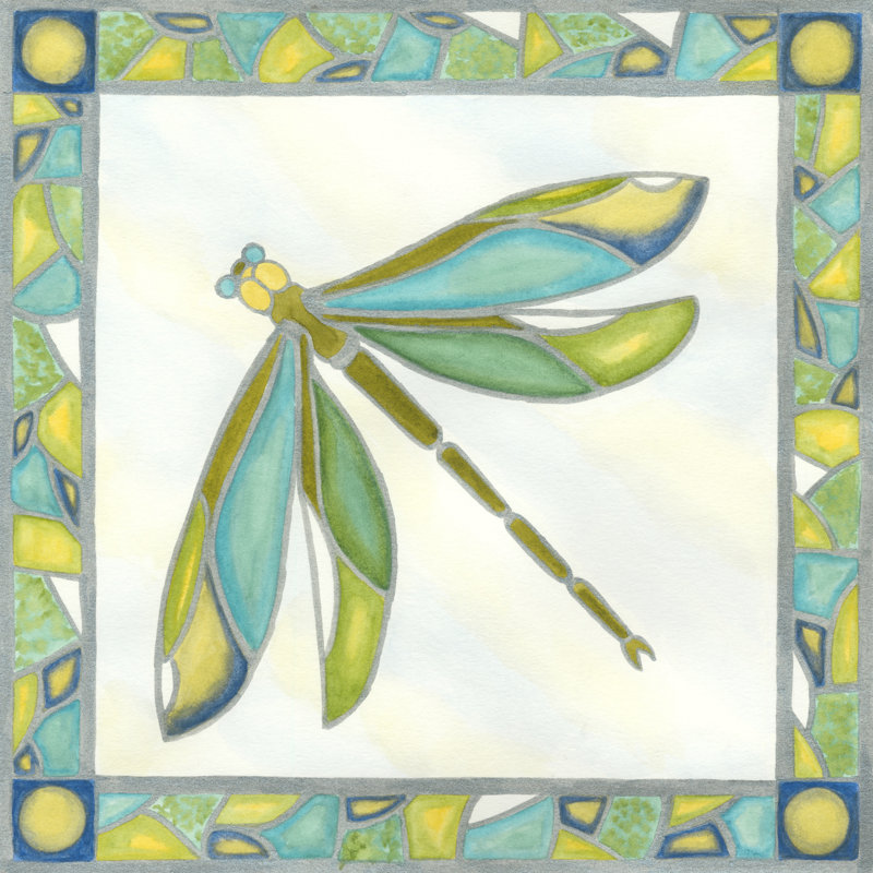 Luminous Dragonfly II by Vanna Lam - Wrapped Canvas Print, 76cm H x 76cm W