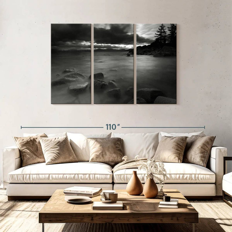 Alvord Black And White Alvord, 48" H x 74" W