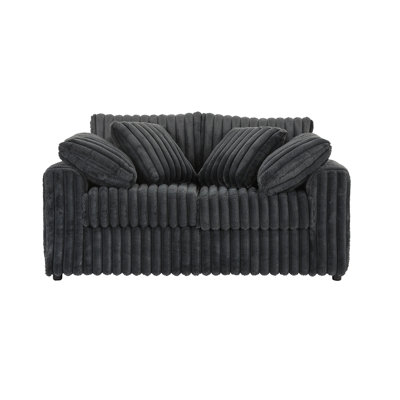  Causeuse rembourrée 24550, gris anthracite Mondo