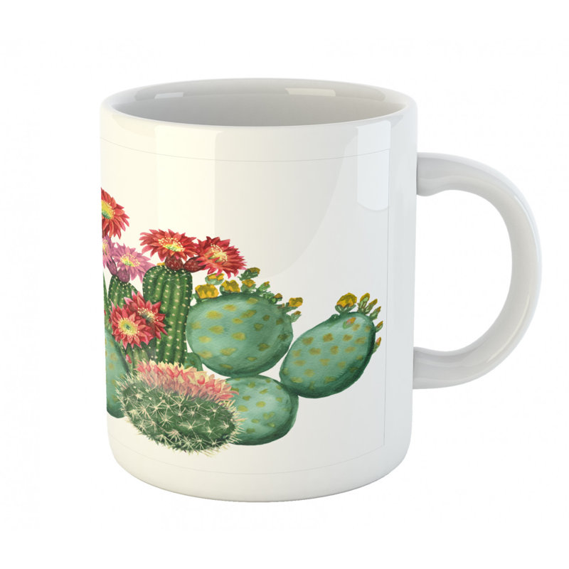 Grande tasse à café cactus