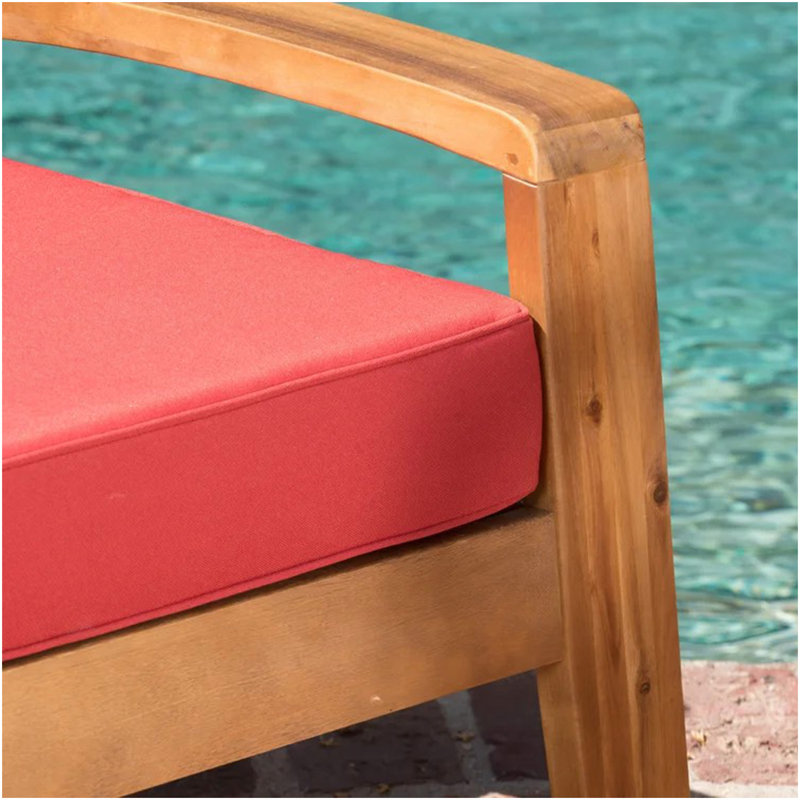 Ensemble de 4 chaises club GRENada, Rouge, Brun