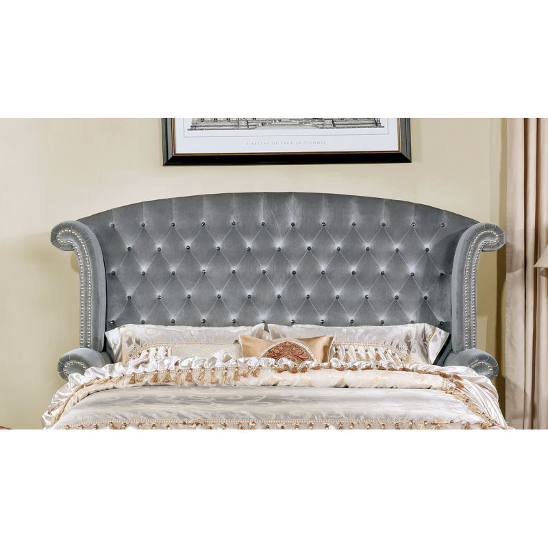 Panneau de lit rembourré wingback Mcnaughton