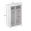 Limestone 2 Door Manufactured Wood Wardrobe-90708719