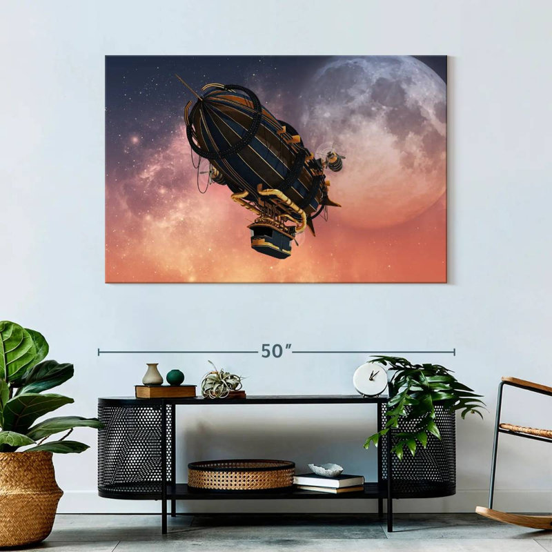 Mehar Steampunk Zeppelin, 32" H x 48" W
