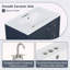 Meuble-lavabo de salle de bain avec lavabo, une porte avec tablette et trois tiroirs-1660510431