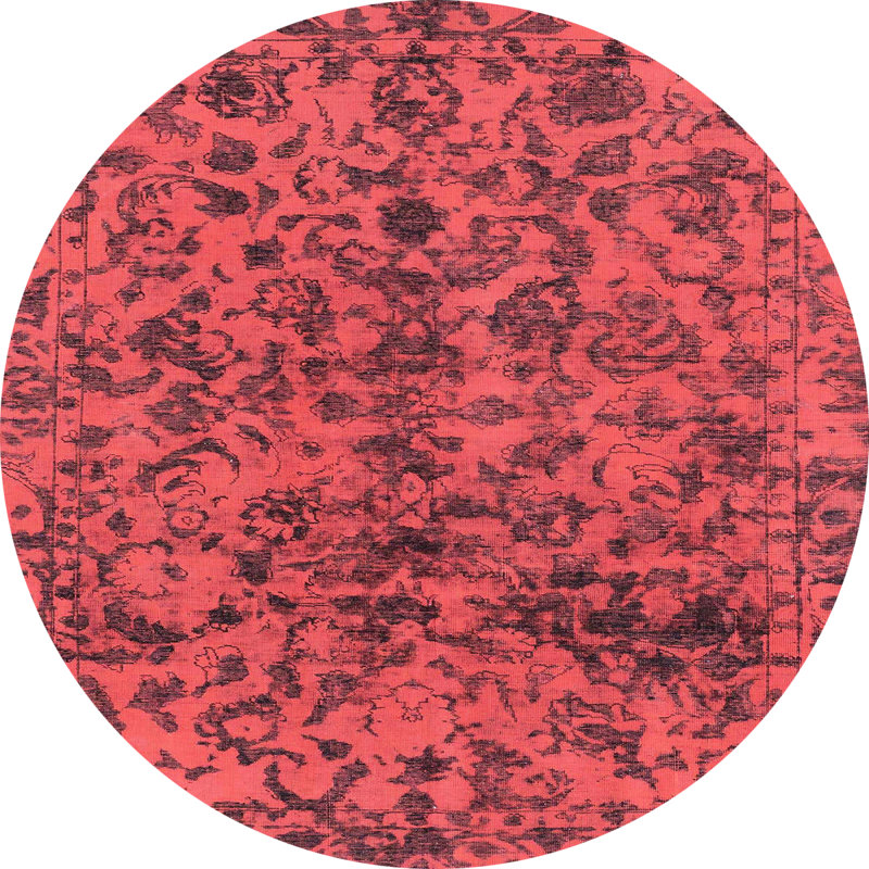 Abstract Indoor Rug, Round 8'