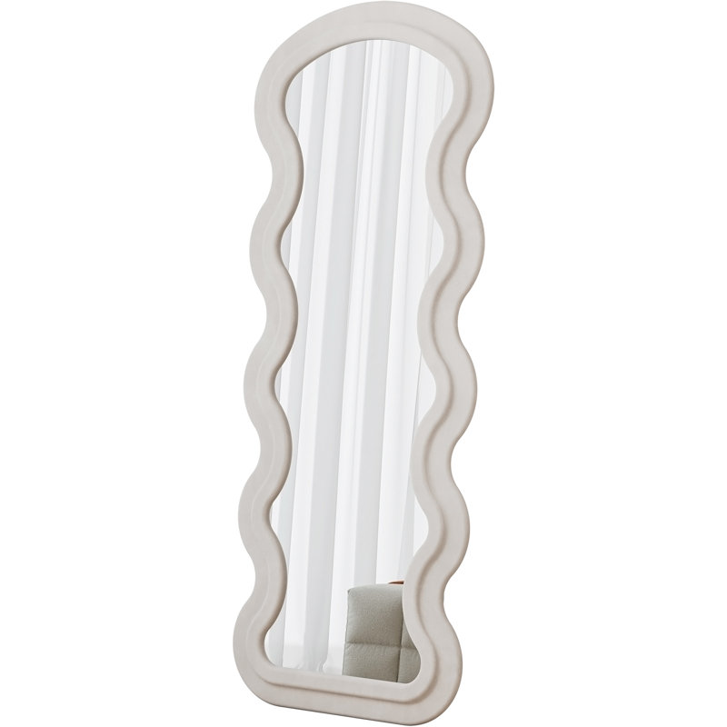 cream white mirror