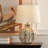 23" Farmhouse Rustic Resin Table Lamp