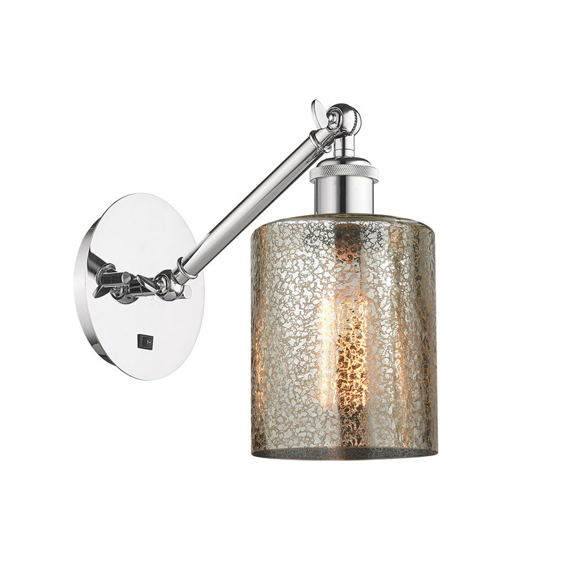 Shauna Armed Sconce, LED, Polished Chrome