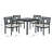 Caruthersville 4 - Person Acacia Wood Patio Dining Set with Square Table , Cushions Included-33393986