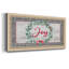 Joy Joy Wreath, toile encadrée de qualité supérieure - prête à être accrochée-88113411-88113412