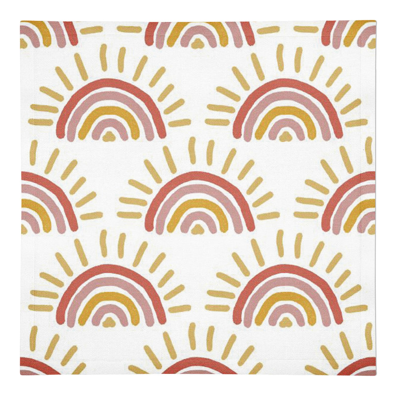 No Pattern Rectangle Napkin, Sunset