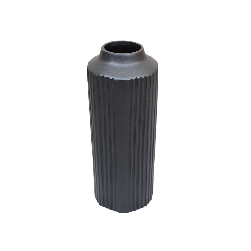 Vase de table Durk 9,84 "Durk, Noir, H 13 po x l 5 po x P 5 po