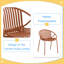 Chaises de patio minimalistes / pratiques Chaises empilables avec design respirant, style moderne et simple (ensemble de 2), pieds en métal + dossier en plastique-129450291