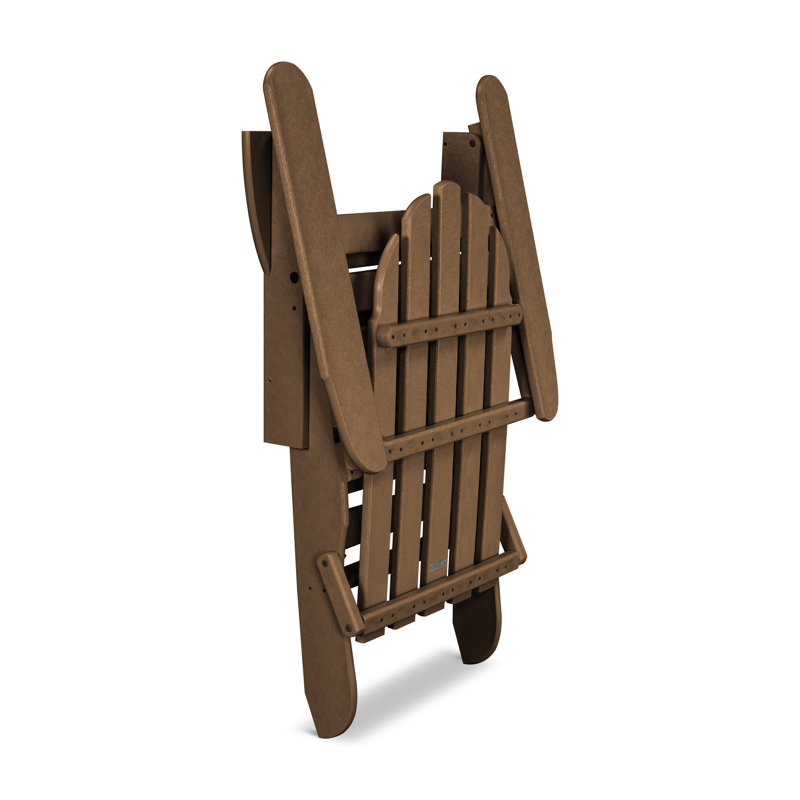Chaise Adirondack d'extérieur en PEHD Classics, Teck