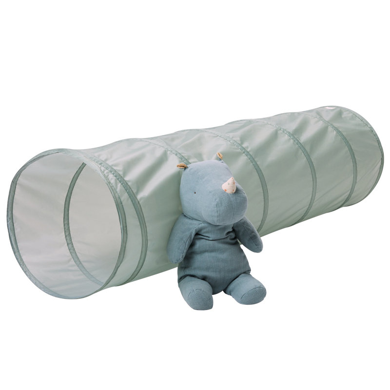 Tunnel de jeu en tissu recyclé 3 pousses / vert