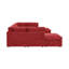 Canapé modulaire de coin symétrique de 129 po avec repose-pieds Arvill Amuri-1896113696