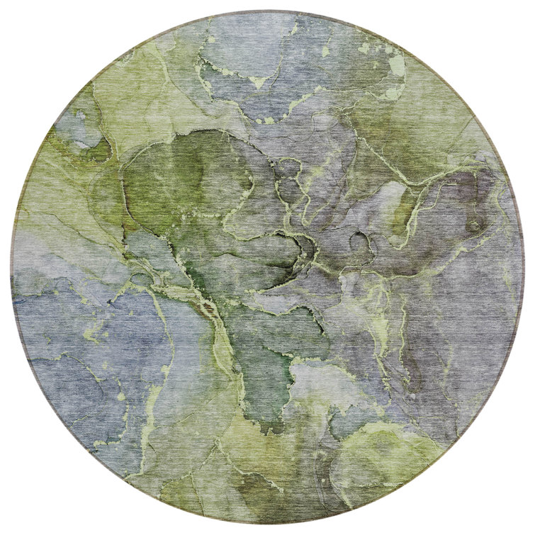 Killingly Flatweave Washable Abstract Indoor / Outdoor Rug