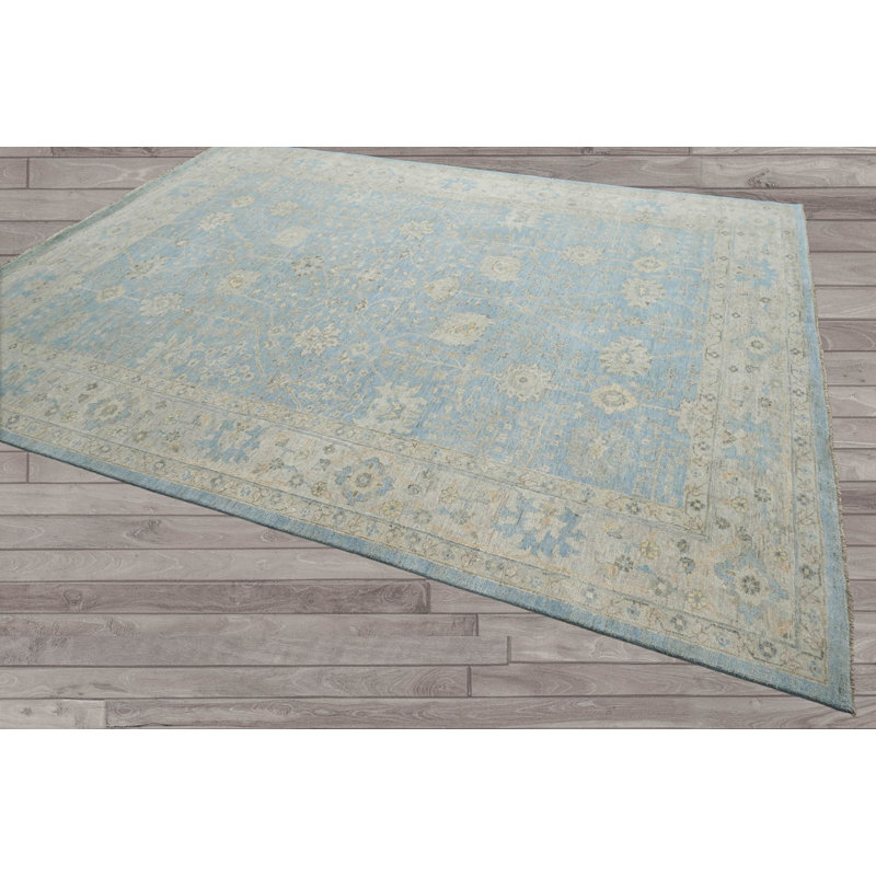 One-of-a-Kind 9' X 11'8'' New Age Wool Area Rug in Blue/Beige/Toupe/Tan